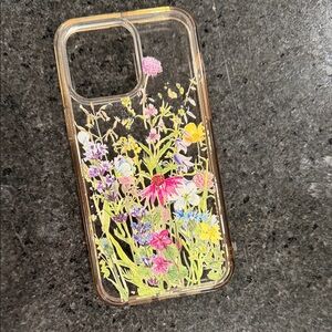 Clear Floral iPhone 14 ProMax Case with Multicolor Design